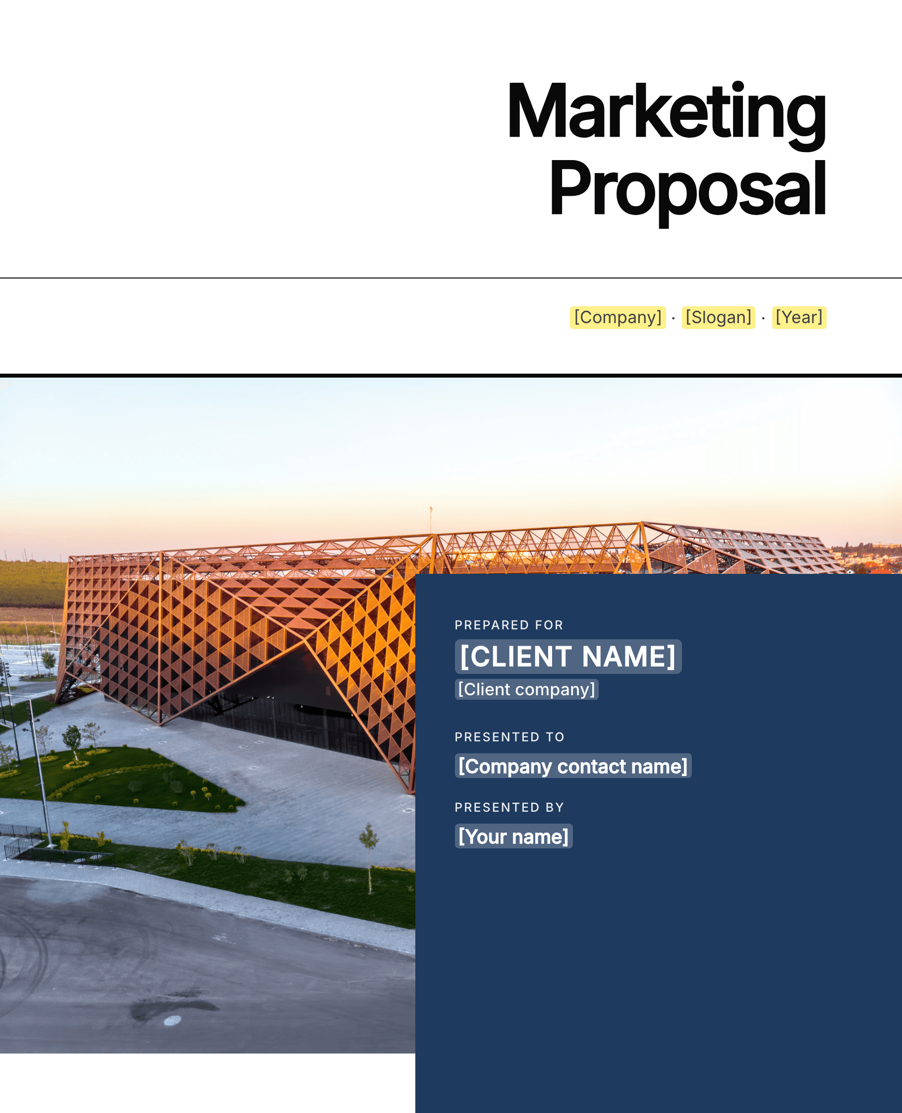 Marketing Proposal — Midnight Blue